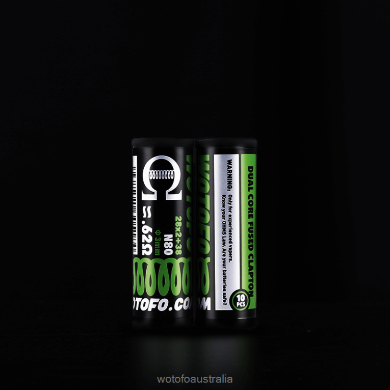Wotofo PREBUILT COILS DUAL CORE FUSED CLAPTON 0.28 OHM 10PCS J8ZPFH314 - Wotofo Nicotine