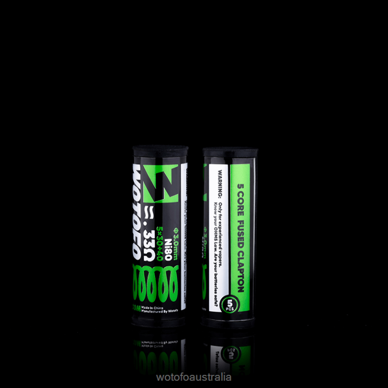 Wotofo PREBUILT COILS DUAL CORE FUSED CLAPTON 0.62 OHM 10PCS J8ZPFH327 - Wotofo Disposable Vape