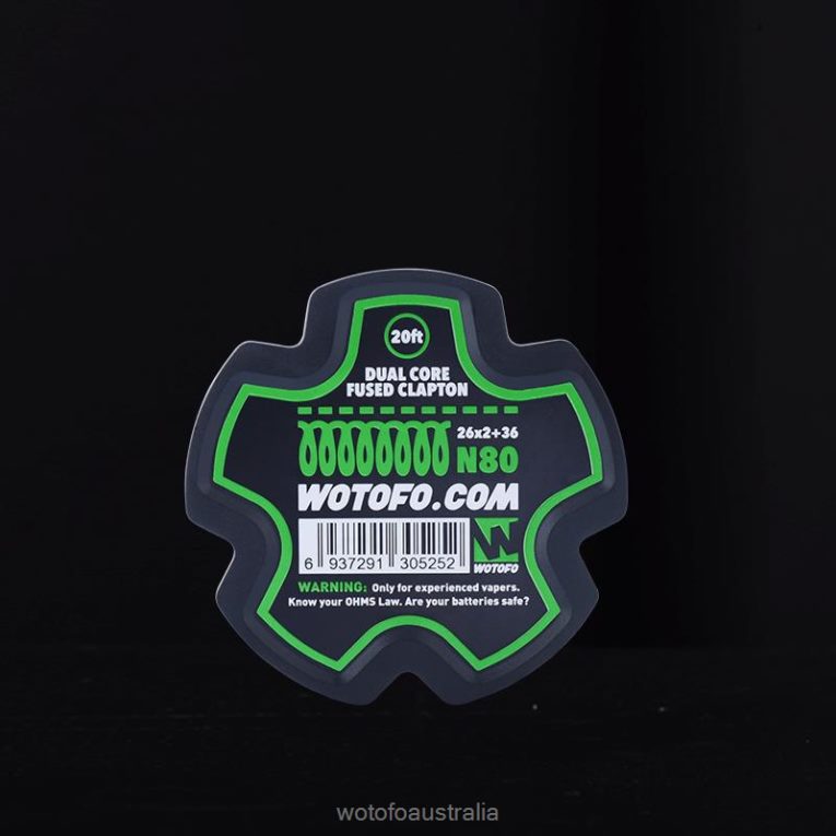 Wotofo PREBUILT WIRE SPOOL DUAL CORE FUSED CLAPTON - 26*2+36 J8ZPFH353 - Wotofo Melbourne