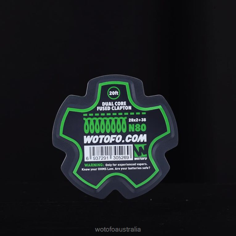 Wotofo PREBUILT WIRE SPOOL DUAL CORE FUSED CLAPTON - 28*2+38 J8ZPFH345 - Wotofo Price