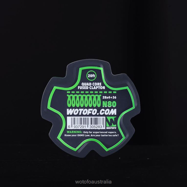 Wotofo PREBUILT WIRE SPOOL QUAD CORE FUSED CLAPTON J8ZPFH357 - Wotofo Disposable Vape
