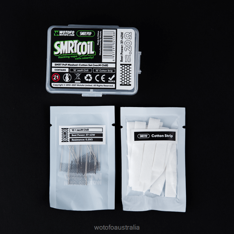 Wotofo SMRT PNP MESH-COTTON SET NEXMESH CHILL J8ZPFH317 - Wotofo Disposable Vape