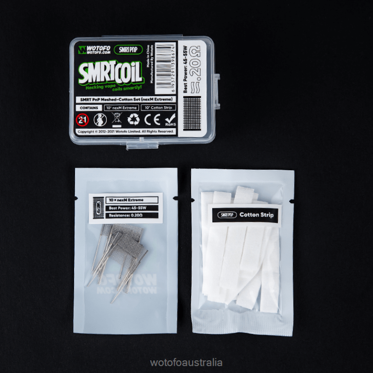 Wotofo SMRT PNP MESH-COTTON SET NEXMESH CHILL J8ZPFH317 - Wotofo Disposable Vape