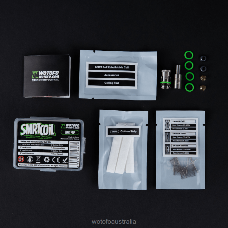 Wotofo SMRT REBUILDABLE COIL KIT SMRT RPM2 KIT J8ZPFH344 - Wotofo Nicotine