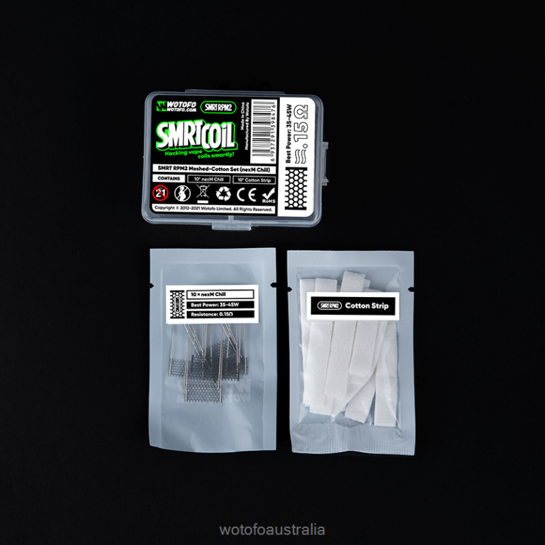 Wotofo SMRT RPM2 MESH-COTTON SET NEXMESH EXTREME J8ZPFH367 - Wotofo Disposable Vape