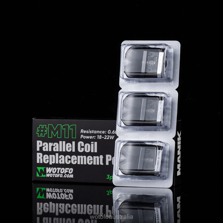 Wotofo MANIK MINI REPLACEMENT POD M11 PARALLEL COIL BUILT-IN 3PCS J8ZPFH57 - Wotofo Disposable Vape