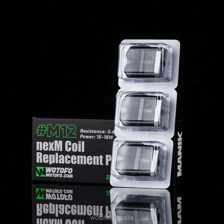 Wotofo MANIK MINI REPLACEMENT POD M11 PARALLEL COIL BUILT-IN 3PCS J8ZPFH57 - Wotofo Disposable Vape
