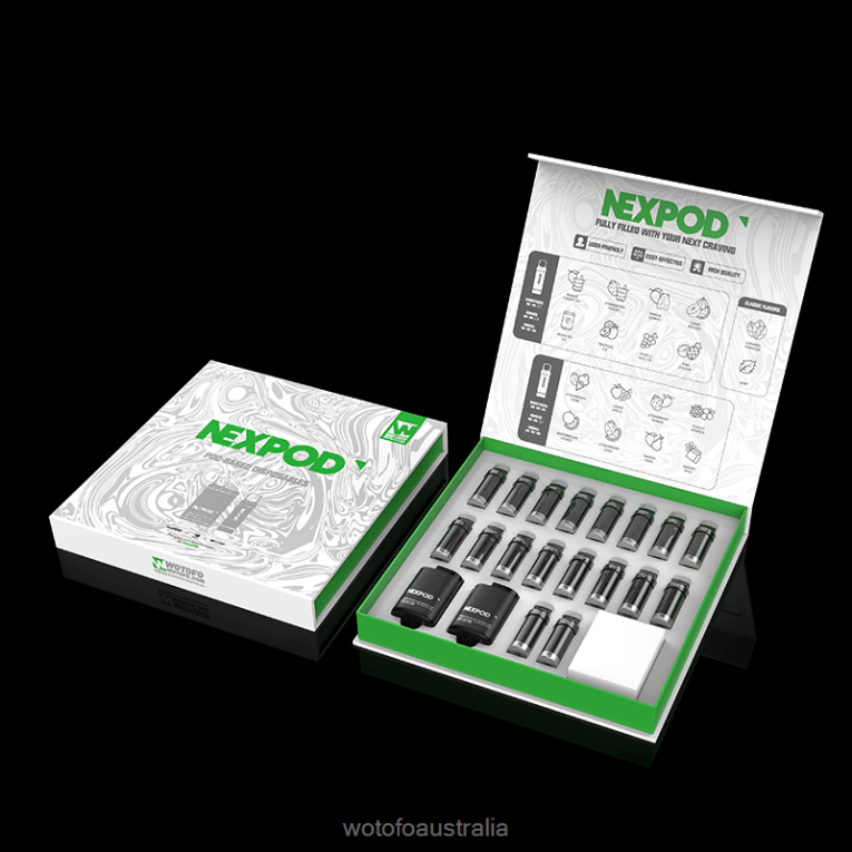 Wotofo NEXPOD KIT 50MG ALL-INCLUSIVE BOX J8ZPFH12 - Wotofo Sydney